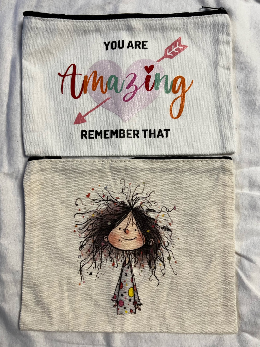 Kids Graphic Canvas Pouches